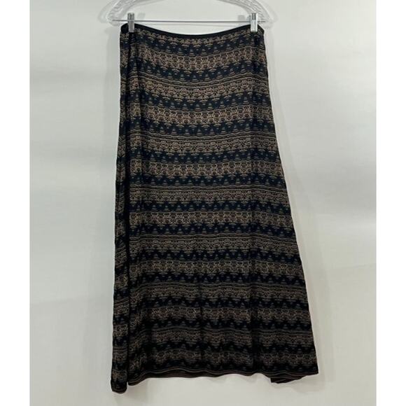CHRISTOPHER ESBER Sz 12 AUS 8 US Palais Knitted Maxi Skirt Brown Black - Picture 6 of 11